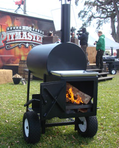 Smoker box fire just started at BBQ Pitmasters competition